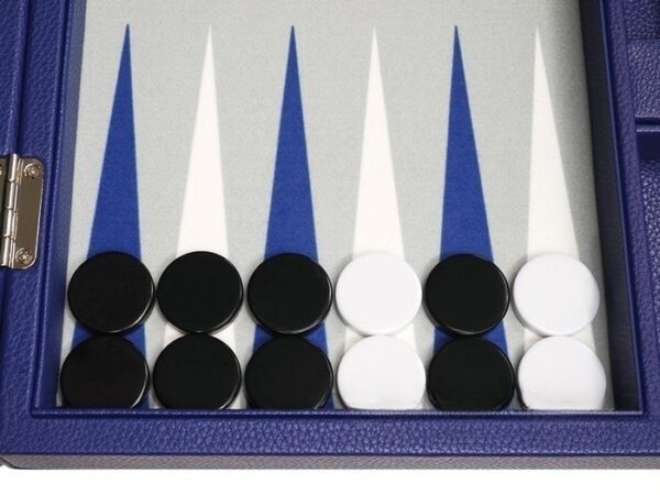 13-inch Premium Backgammon Set - Indigo Blue - Image 3