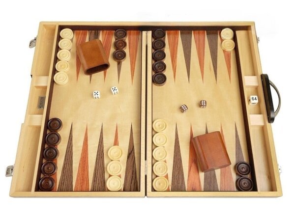 18-inch Wood Backgammon Set - Retro