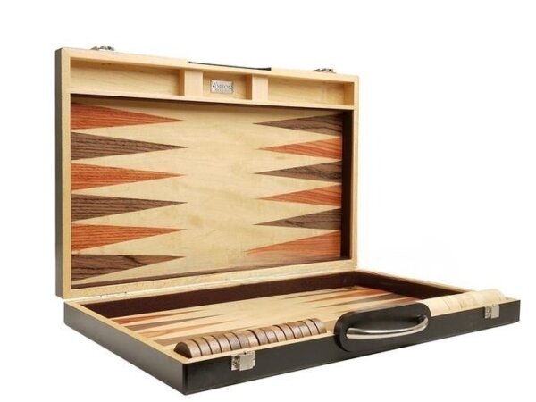 18-inch Wood Backgammon Set - Retro - Image 3