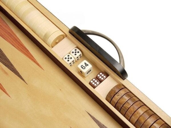 18-inch Wood Backgammon Set - Retro - Image 5