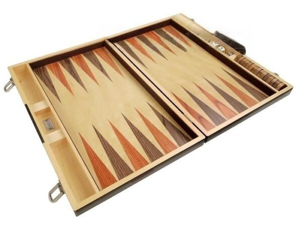 18-inch Wood Backgammon Set - Retro - Image 6