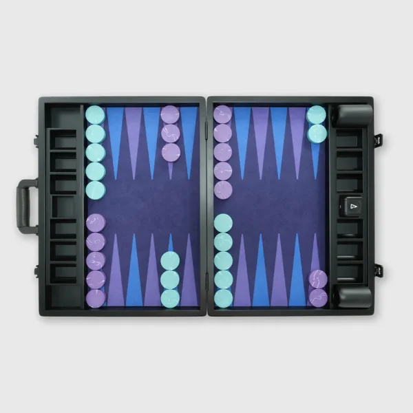 The VOID Board, 2nd Generation, Aurora Edition, Interstellar Series, Luxury Backgammon Set