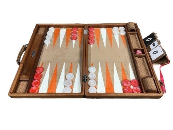 Bespoke Sapelli Wood Backgammon Set