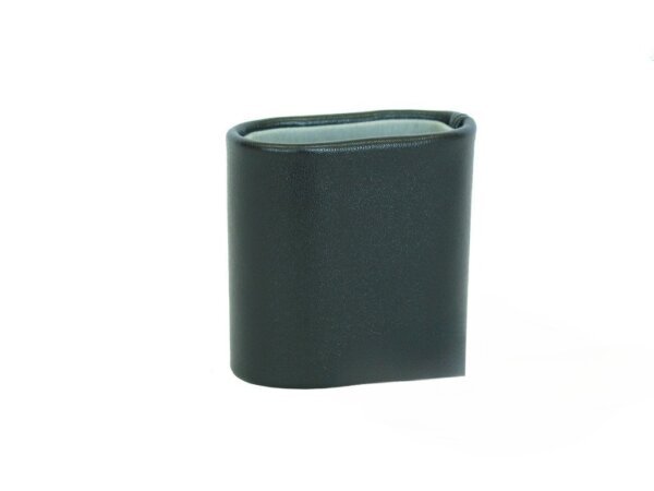 Leather Backgammon Dice Cup - Oval - Black