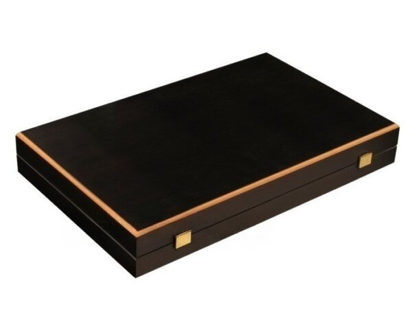 Black Backgammon Set - Large - Black Field - Image 5
