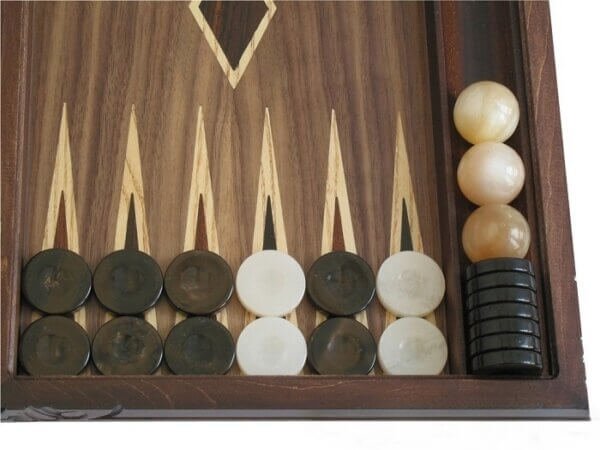 Carved Maple Backgammon Set with Racks - Dragon - Image 3
