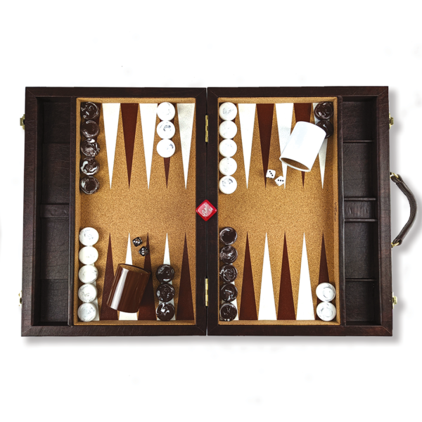 Classic Brown Champion Attaché Backgammon