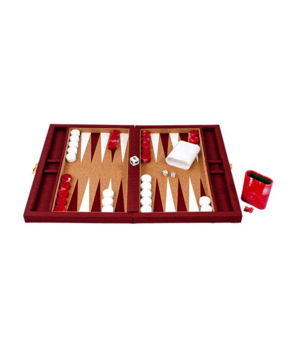 Anchor Red Travel Backgammon Set