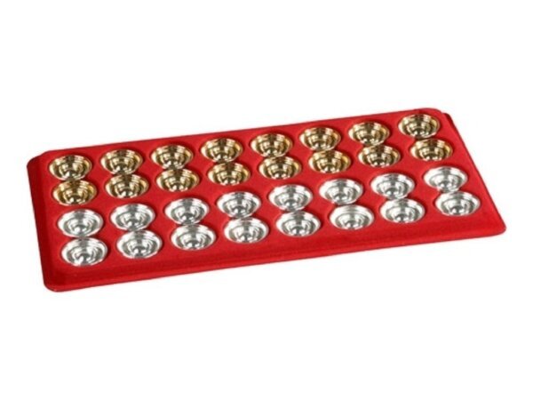 Gold Backgammon Checkers (1 3/16in. Dia.) - Set of 32
