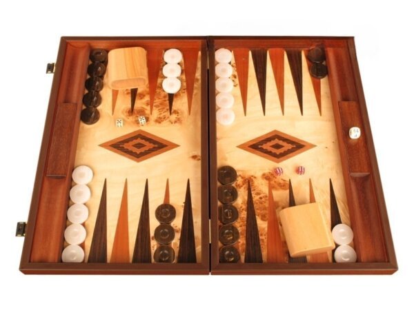 Lupo Root Backgammon Set - Large - Lupo Field