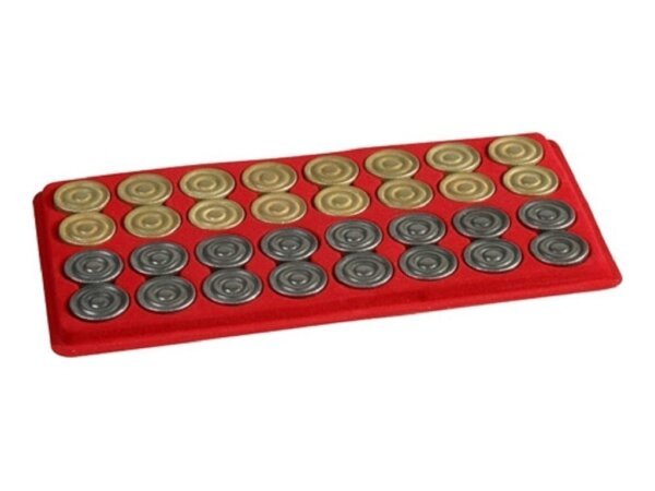 Metal Backgammon Checkers (1 3/16in. Dia.) - Set of 32
