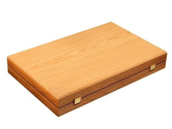 Oak Backgammon Set - Large - Red - Image 5