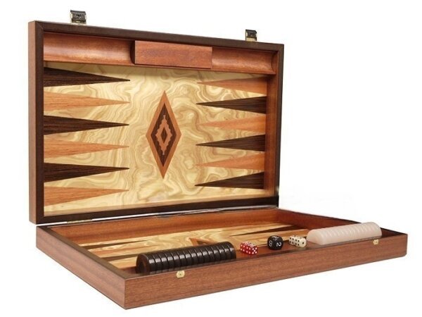 Olive Root Backgammon Set - Large - Olive Root Field - Image 2