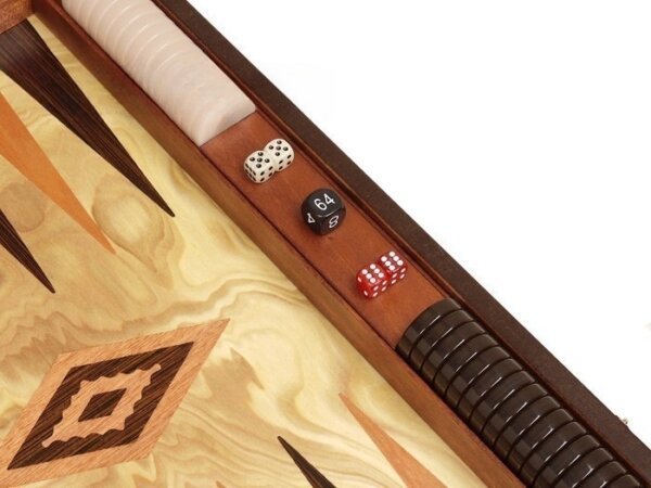 Olive Root Backgammon Set - Large - Olive Root Field - Image 3