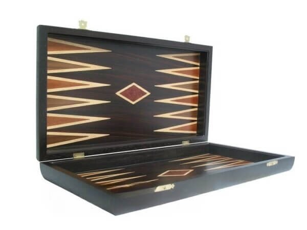 Neroulia - Palisander Backgammon Set with Double Inlays - Image 2