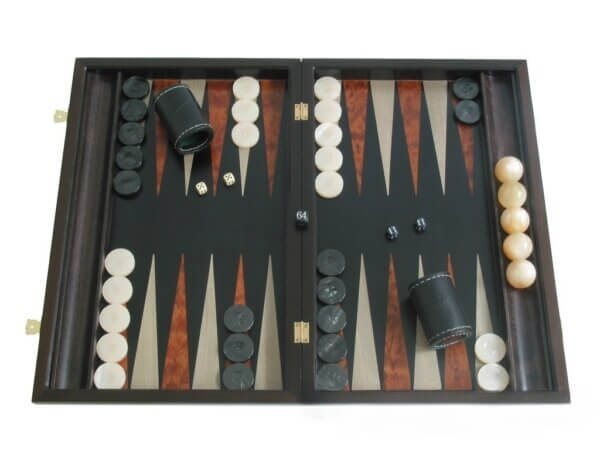 Palisander Backgammon Set with Racks