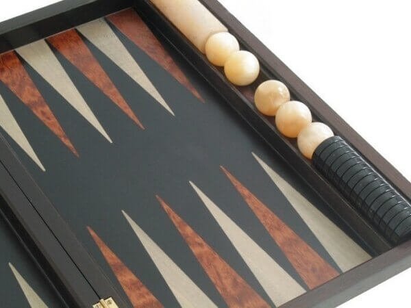 Palisander Backgammon Set with Racks - Image 4
