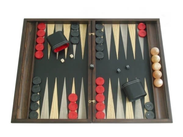 Sensation Backgammon Set with Racks - Model 402