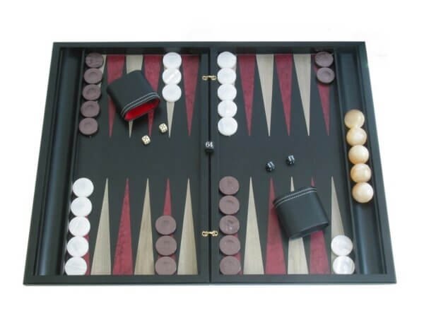 Sensation Backgammon Set with Racks - Model 409