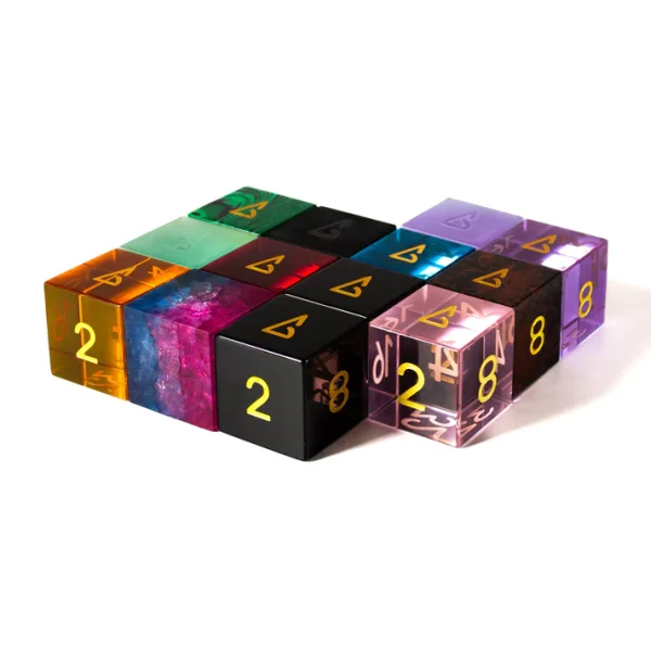 Backgammon Galaxy - Cosmos Cubes - 38mm Backgammon Doubling Cube
