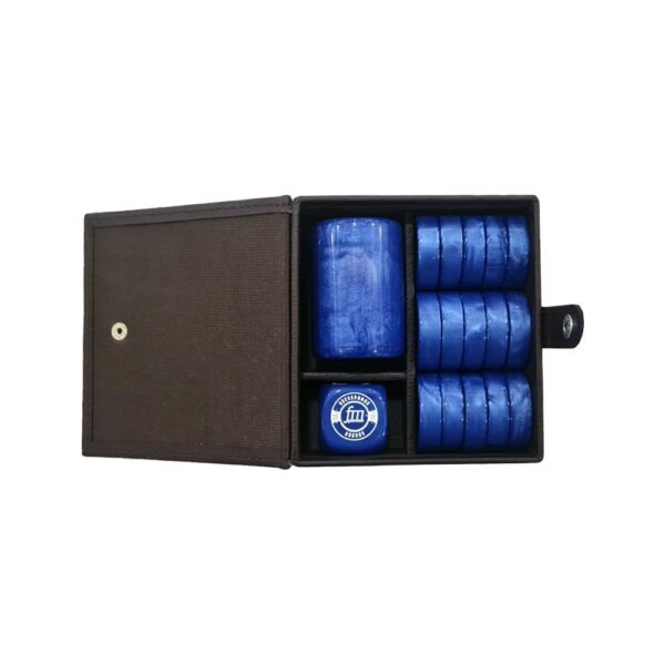 FM Gammon - Checkers Set - Blue