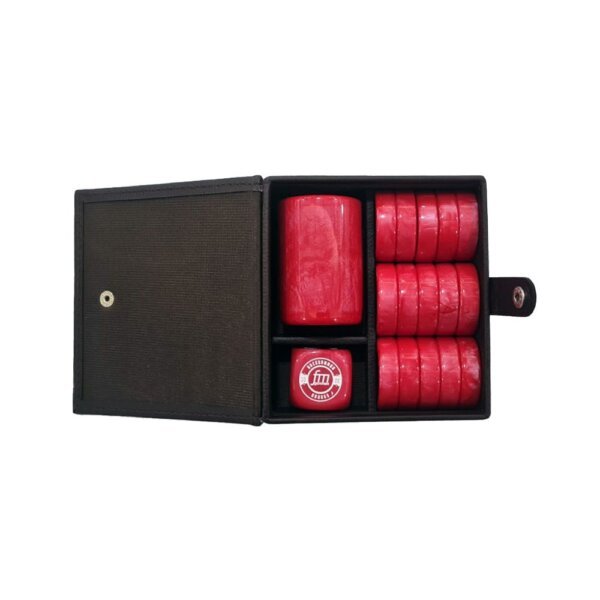 FM Gammon - Checkers Set - Red