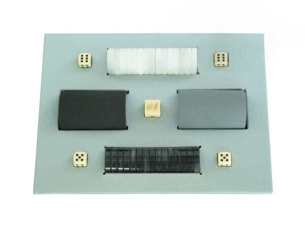 All-In-One Combo - Black High Gloss Mother-Of-Pearl - 1 3/8 in. Checkers - Image 2