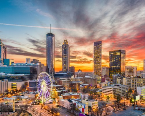 Atlanta, Georgia, USA downtown skyline.