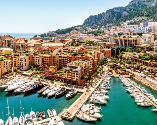 Monaco Monte Carlo sea view with yachts